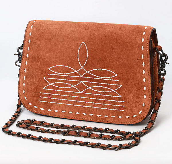 Suede Crossbody Bag