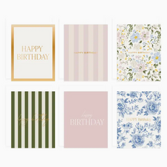 Assorted Happy Birthday Cards Boxed Set