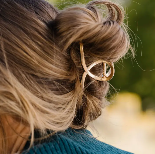 Gold Swirl Hair Clip