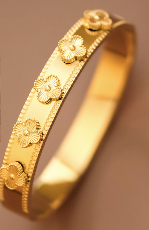 18K Stainless Steel Clover Bracelet