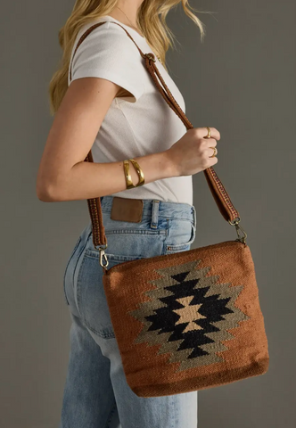 Rust Olive & Cream Crossbody