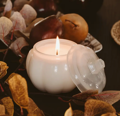 (SALE) 20oz Pumpkin Jar Candle - Warm & Cozy
