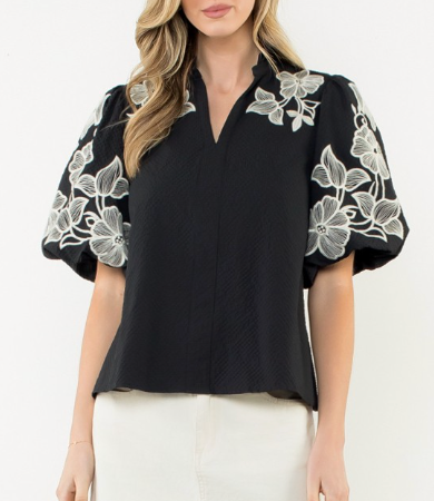 THML Anything But Basic Blouse (Black)