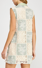 (SALE) Sea La Vie Crochet Patchwork Dress