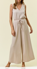 Travel Well Jumpsuit - Oat