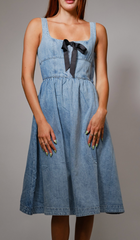 Ribbons & Bows Denim Dress