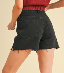 Hildi Denim Shorts - Black