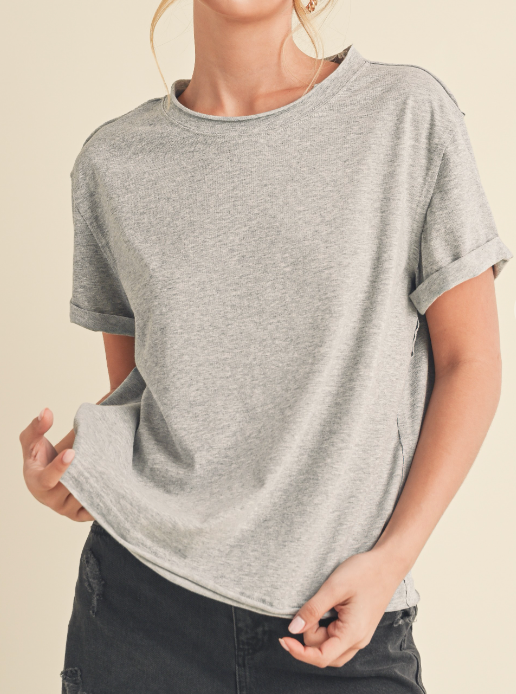 Easy Does It Basic Tee (Heather)