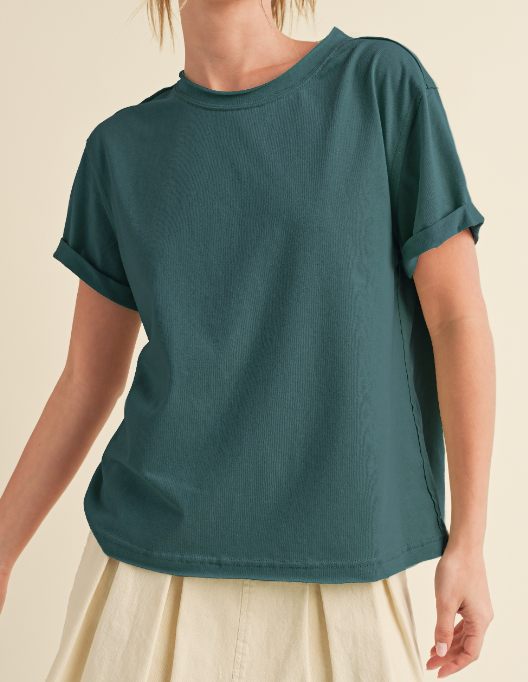 Easy Does It Basic Tee (Teal)