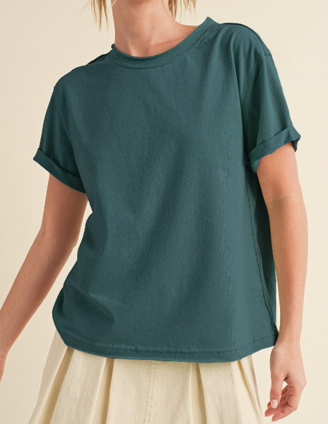 Easy Does It Basic Tee (Teal)