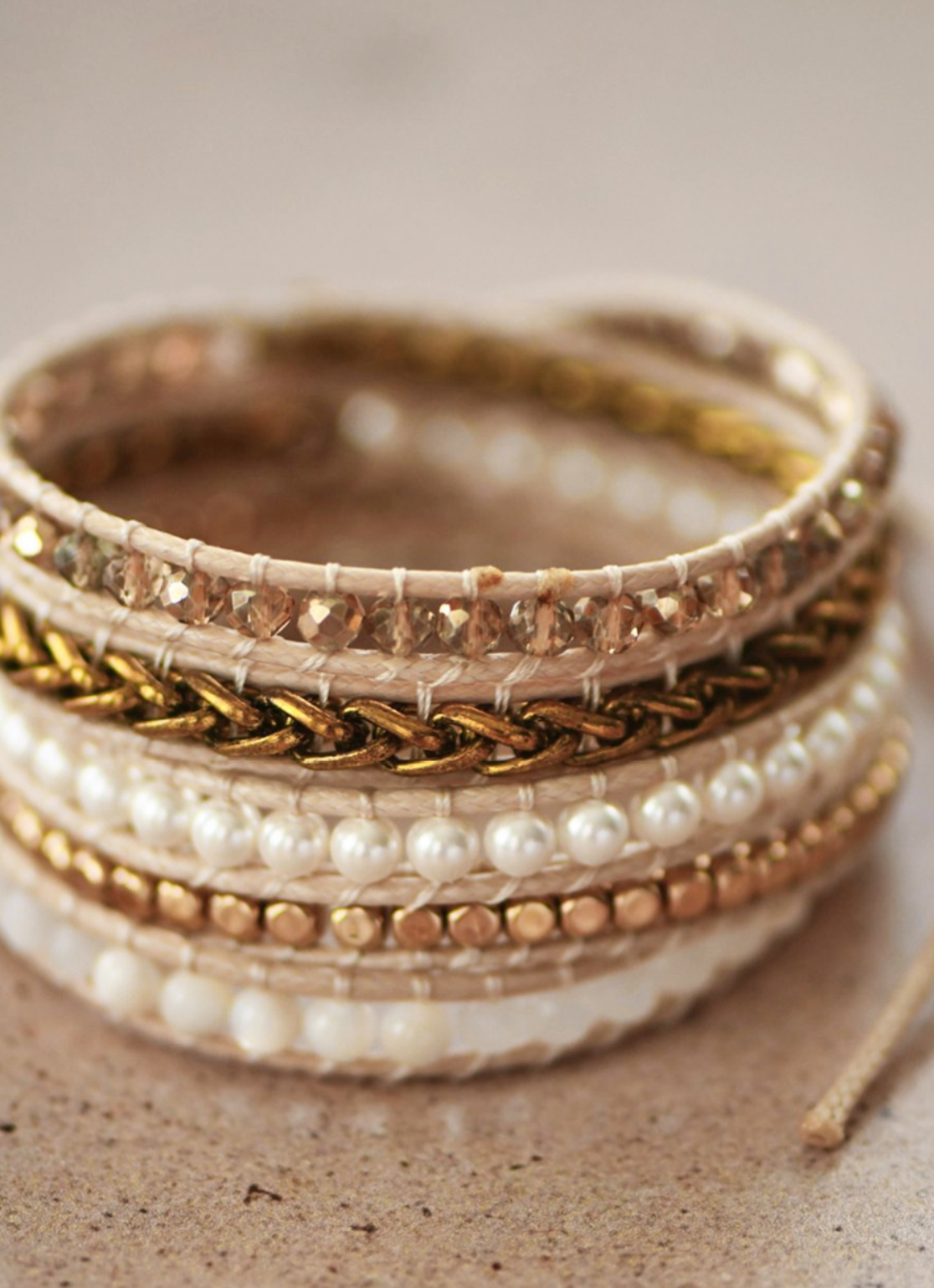 Corded Wrap Bracelet