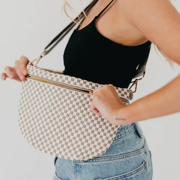 Bum Bag - Checkered Gray