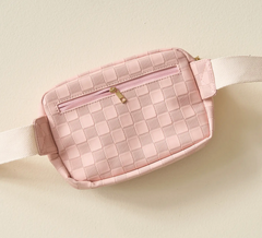 Urban Check Belt Bag - Blush