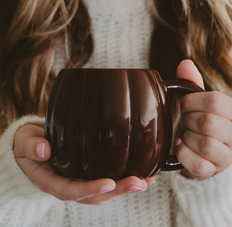 Pumpkin Coffee Mug - Brown