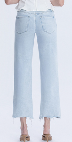 VERVET By Flying Monkey Distressed High Rise Slim Wide (Shayla)