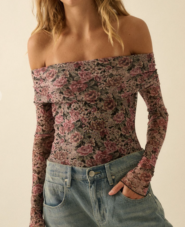 First Love Floral Bodysuit