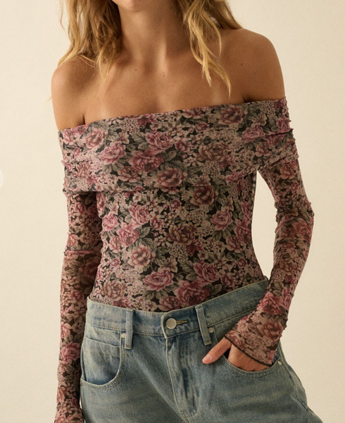 First Love Floral Bodysuit