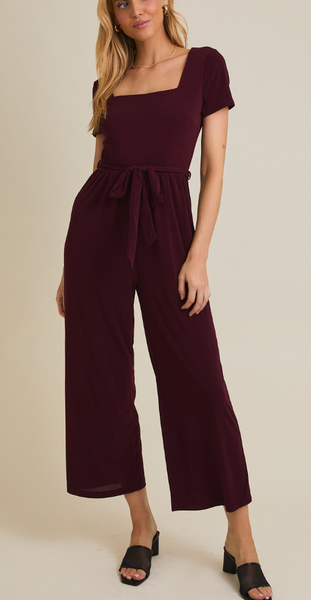 Fine As Wine Square Neckline Jumpsuit