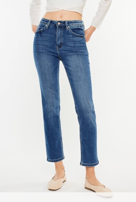 KanCan High Rise Straight Denim (Auren)