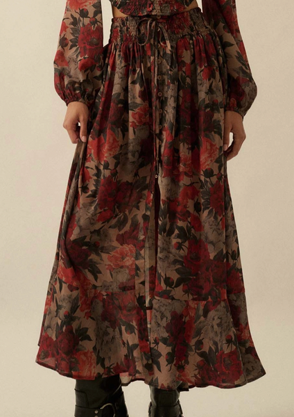 A Love That Never Ends Floral Skirt
