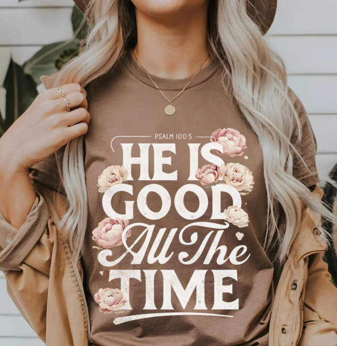 (PRE-ORDER) God Is Good All The Time Graphic Tee (Espresso)