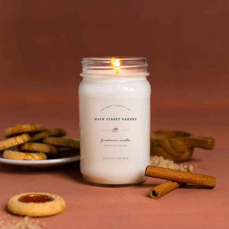 Main Street Bakery 16oz Mason Jar Candle