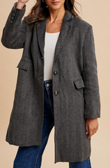 She's Classic Herringbone Coat