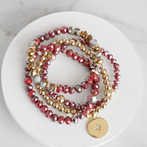 Stack Of Five Bracelets - Whitney