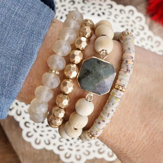 Stack Of Four Bracelets - Emilee