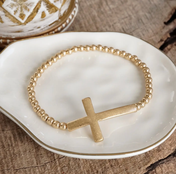Single Strand Cross Bracelet