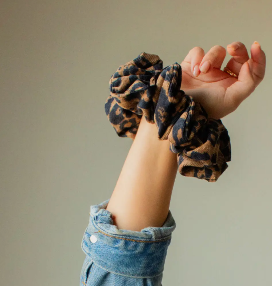 Oversized Cheetah Scrunchie
