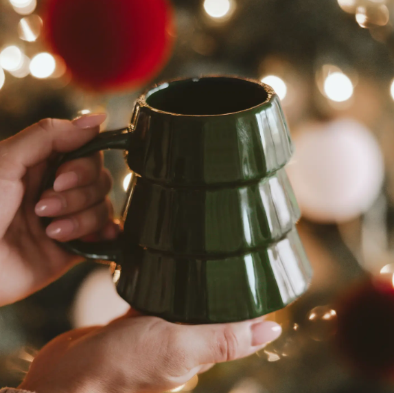 Festive Tree Mug - Green