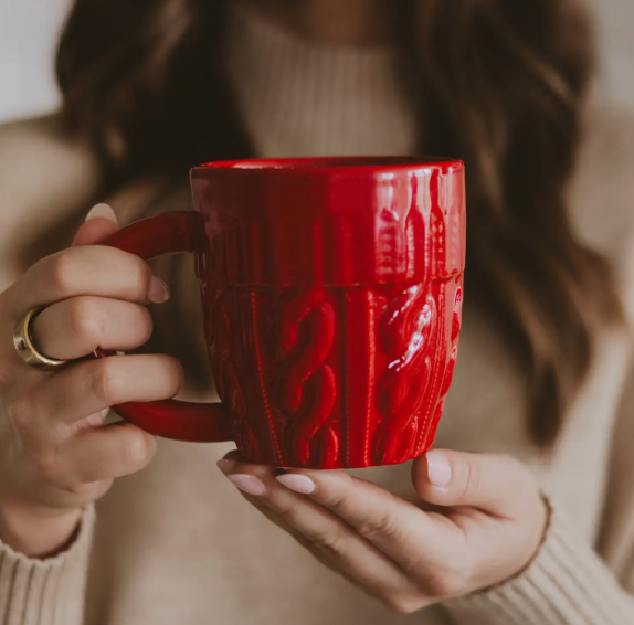 Cozy Sweater Mug - Red