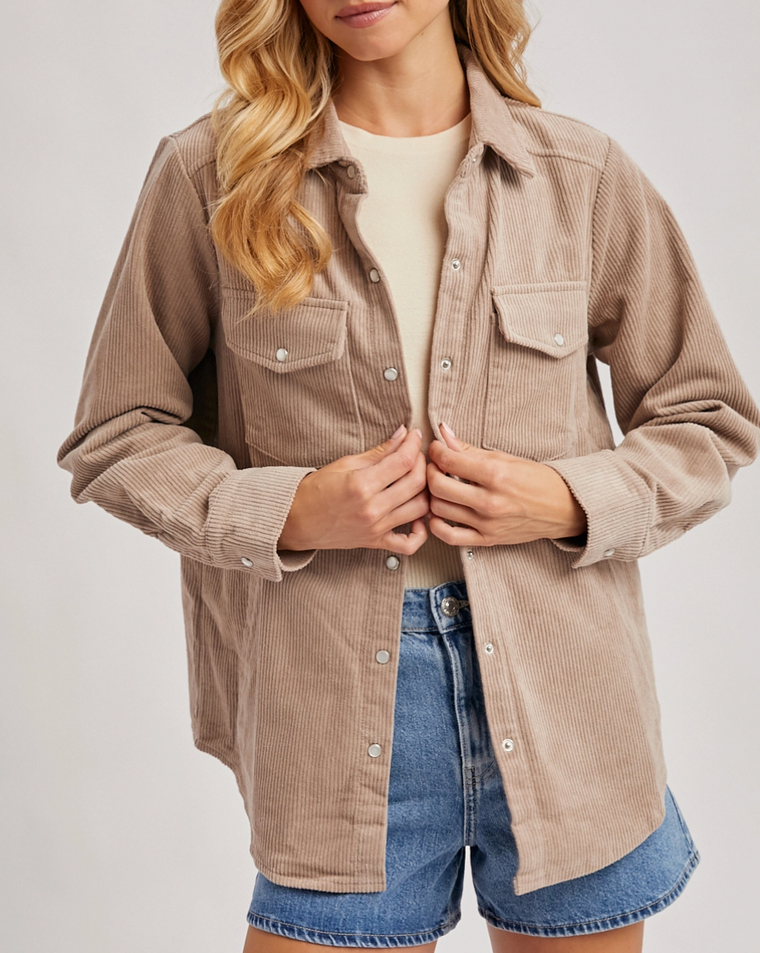 Classic Corduroy Jacket (Mushroom)