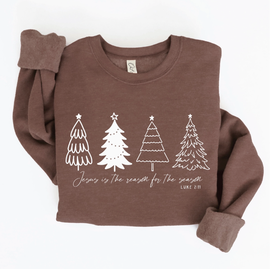 (PRE-ORDER) Jesus Is The Reason Graphic Crew (Brown)