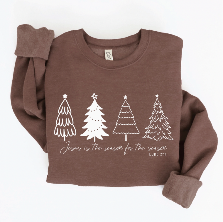 (PRE-ORDER) Jesus Is The Reason Graphic Crew (Brown)