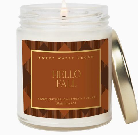 Hello Fall 9oz Candle