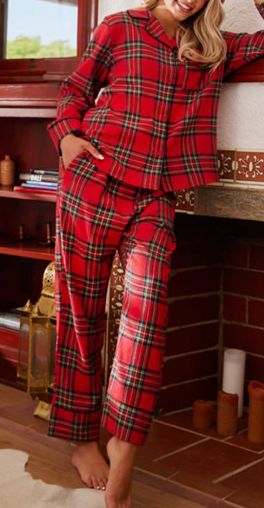 Oh So Festive Checkered Pajamas Set