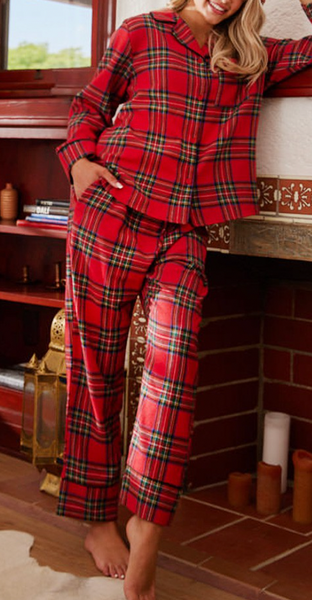 Oh So Festive Checkered Pajamas Set