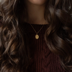 Beaded Chain Cross Necklace