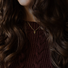 Cross Necklace (Gold)