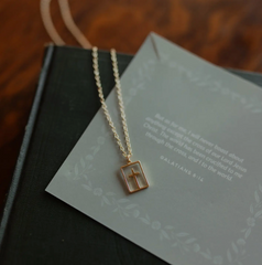 Cut Out Cross Necklace