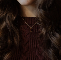 Cut Out Cross Necklace