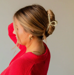 Queen Anne's Lace Claw Clip