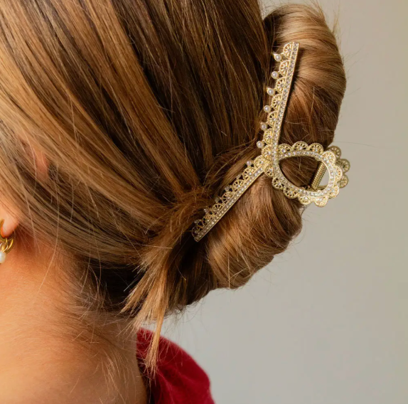 Queen Anne's Lace Claw Clip