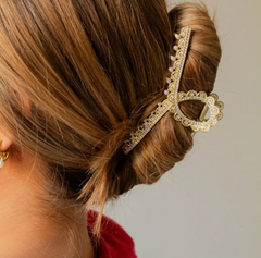 Queen Anne's Lace Claw Clip