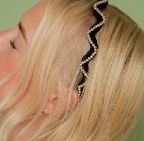 Zig Zag Pearl Headband
