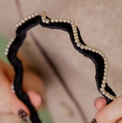 Zig Zag Pearl Headband