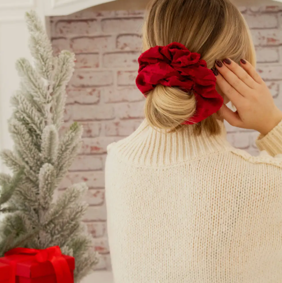 Cranberry Jumbo Scrunchie