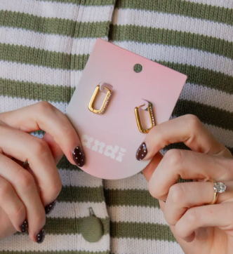 Crystal Link Earrings